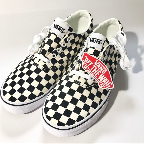 vans doheny men's checkerboard skate shoes